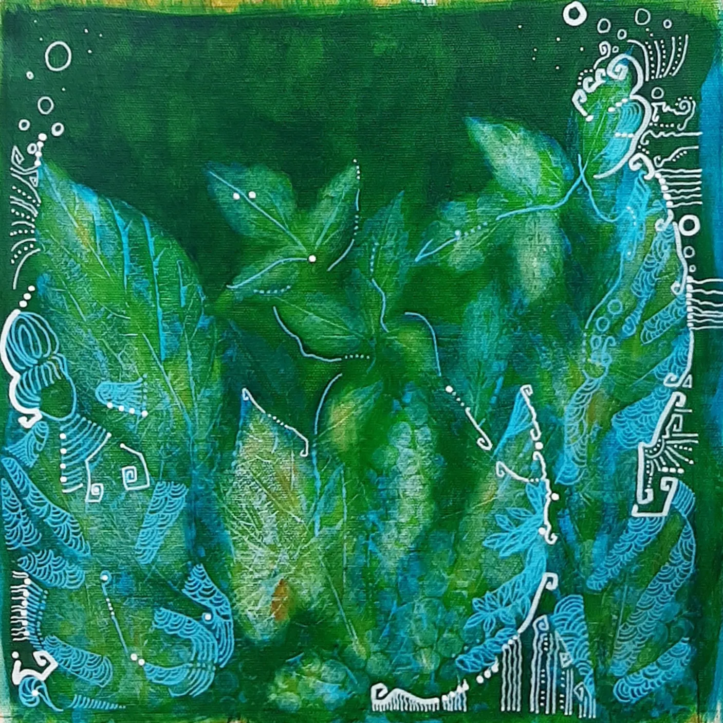 Génies | Acryliques sur toiles | formats 30×30 cm