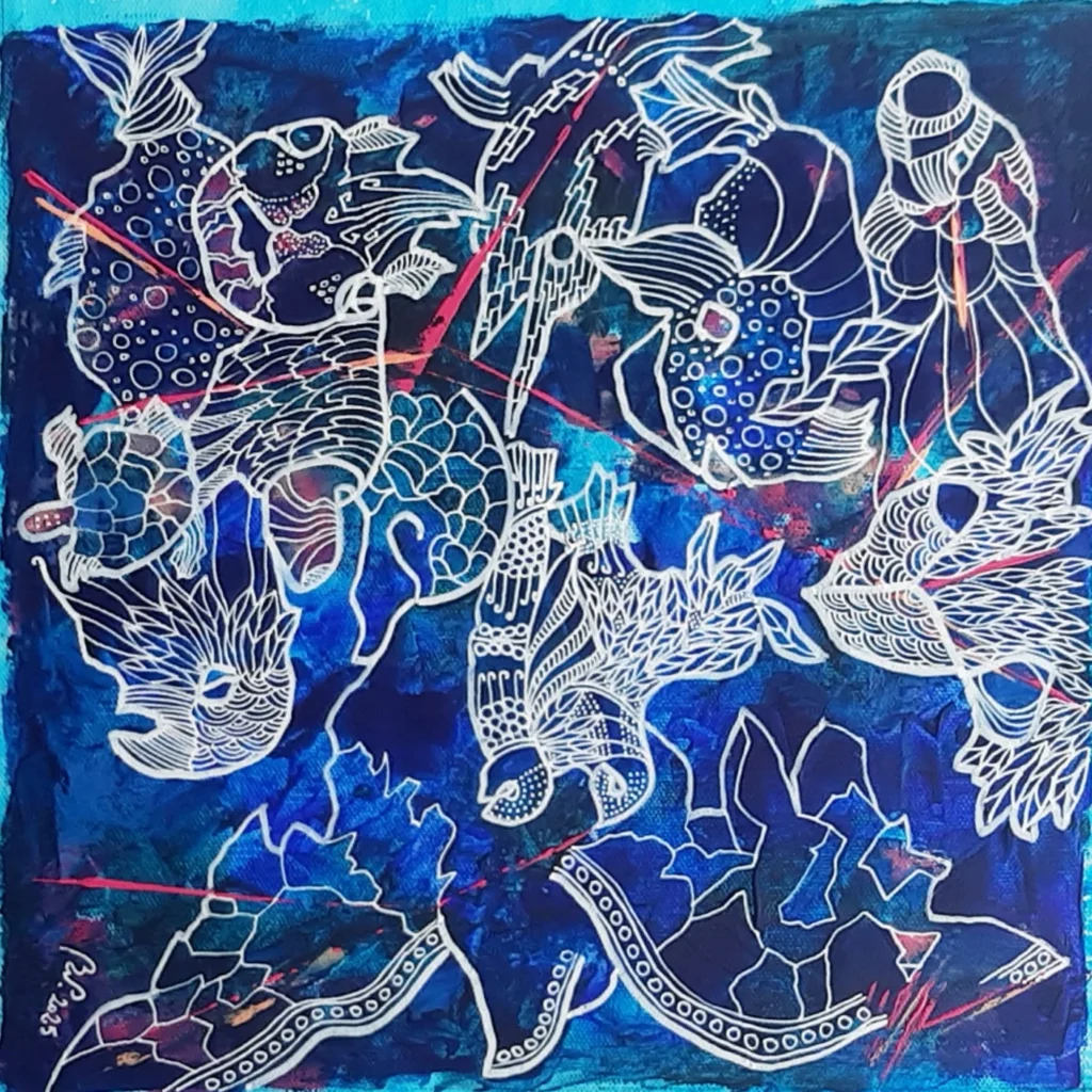 Survol | Acryliques sur toiles | formats 30×30 cm