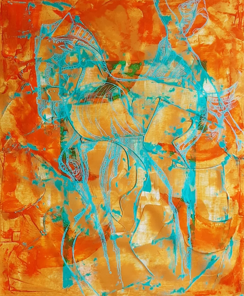 Écuyère | Acryliques sur toiles (formats 50 ×60)