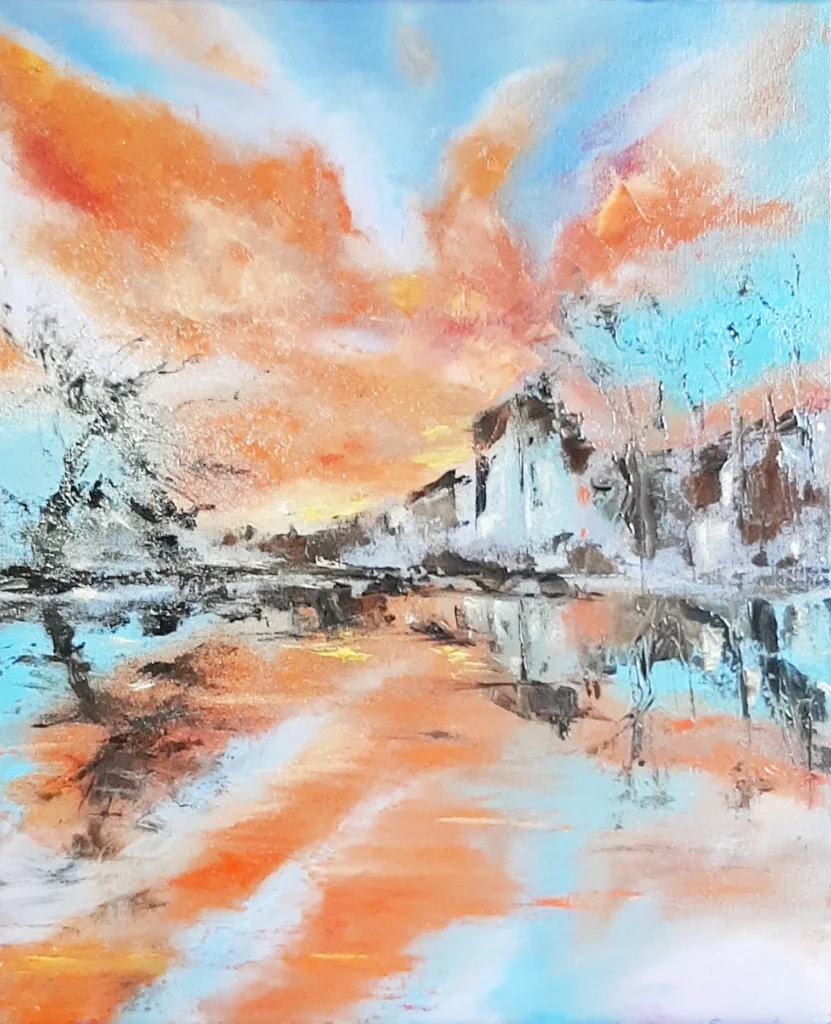 Crépuscule | Huiles sur toiles ( Formats 46×55 cm ou 38×46 cm)