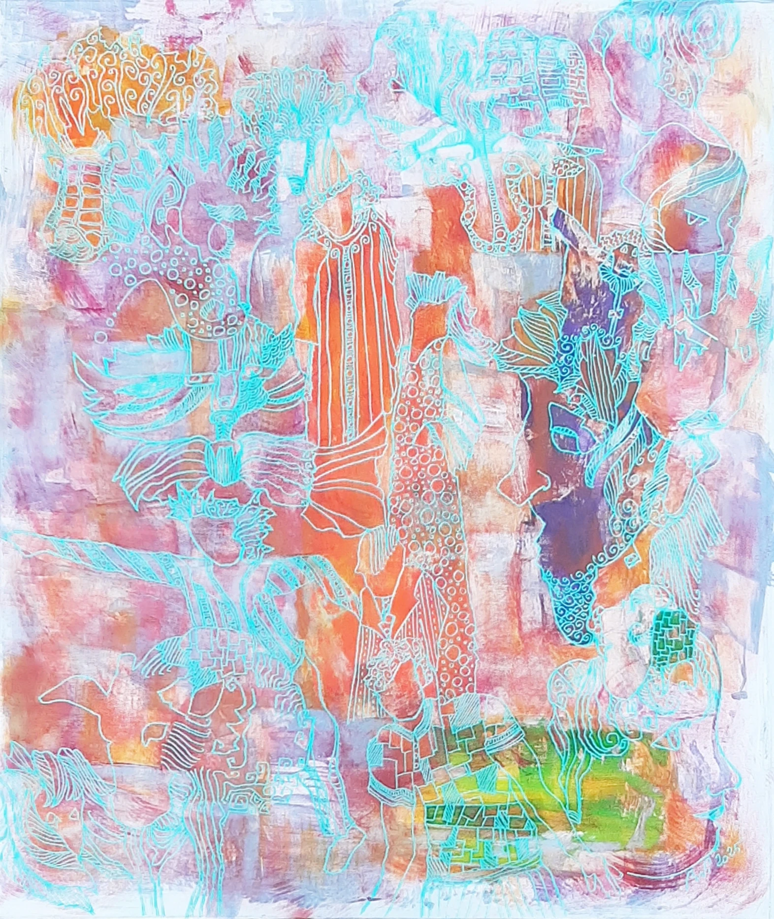 Nuages | Acryliques sur toiles (formats 50 ×60)