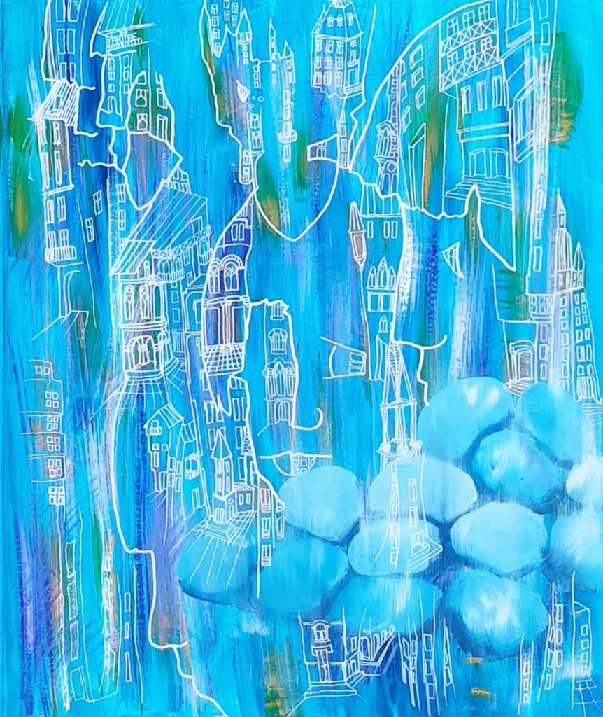 Cité rêvée | Acryliques sur toiles (formats 50 ×60)