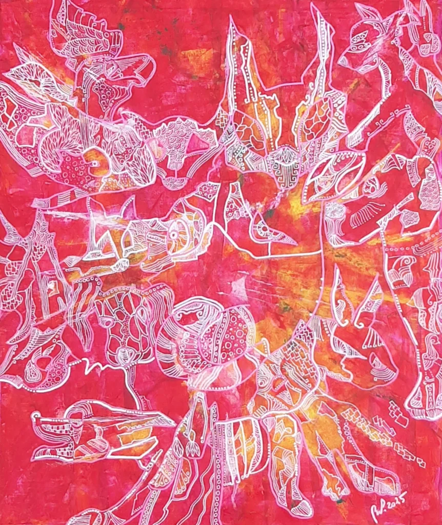 Canis-canicule | Acryliques sur toiles (formats 50 ×60)